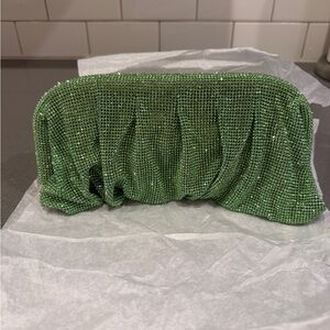 Rae of Light Green Sequin Clutch